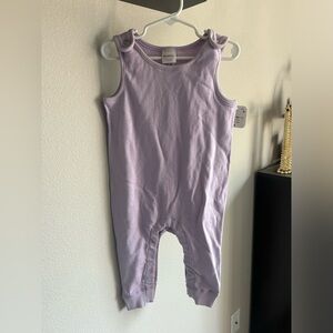 Hanna Andersson Light Purple Baby Romper